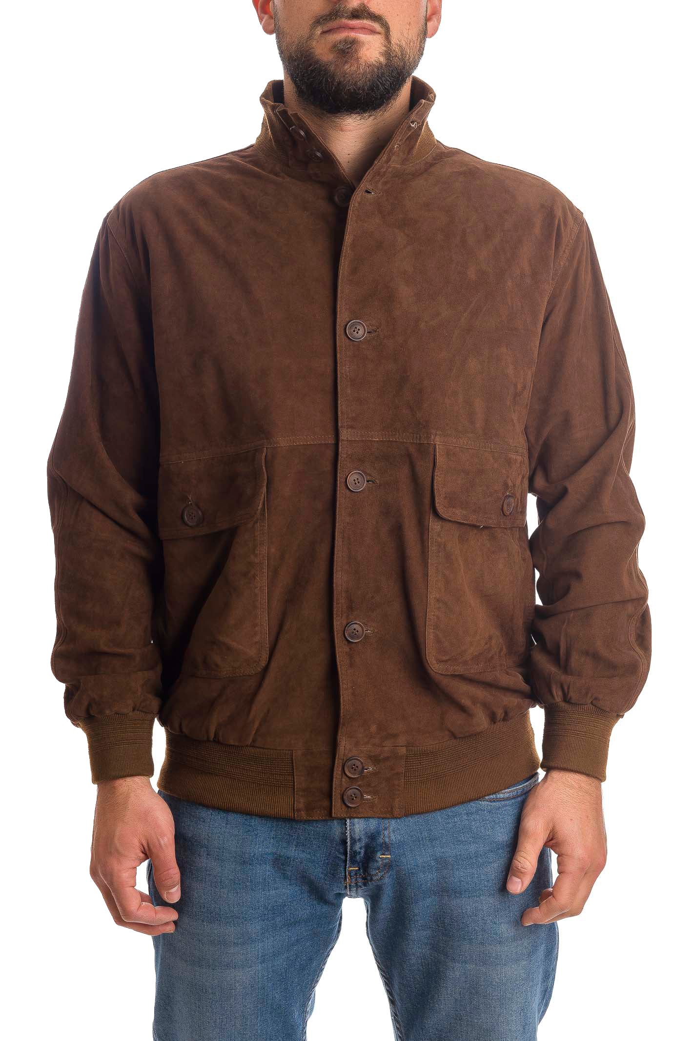PK BY PASKAL giubbino camoscio marrone 003 CAM-TIMBER 
