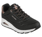 SKECHERS Sneaker uno nero/rame 155196 UNO.SHIMMER-BLK 
