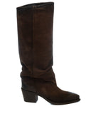 UP44 Stivale pelle nero RP953 INGR-MORO 