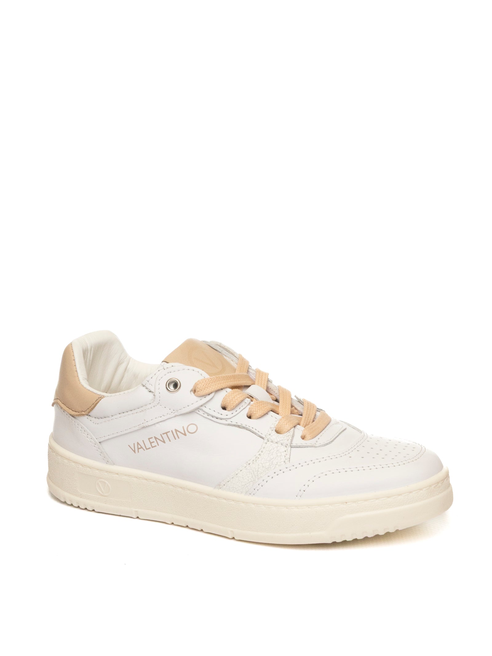 VALENTINO Sneaker pelle bianco/nude 7001VTZ PELLE/CAM-WHI/NUDE 