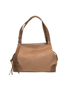 Borsa a spalla hobo Armani Exchange vista frontale con logo dorato e spallaccio