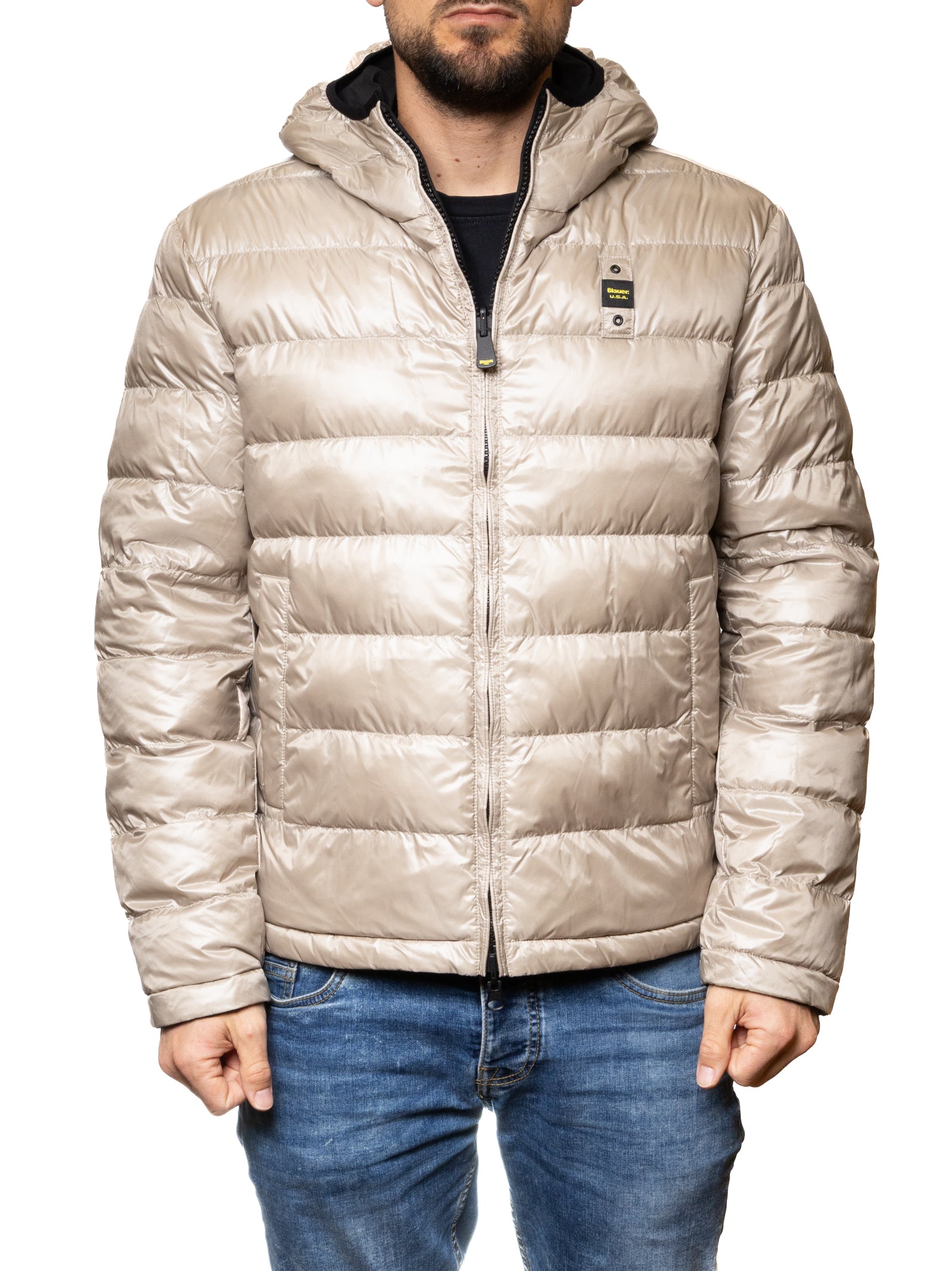 BLAUER piumino ballard nero C06082 BALLARD-999 
