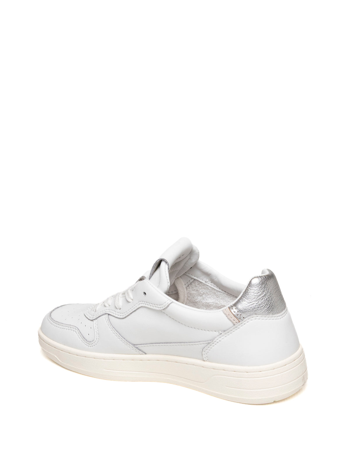 D.A.T.E.  COURT 2.0 D CALF-WHT/SILV 