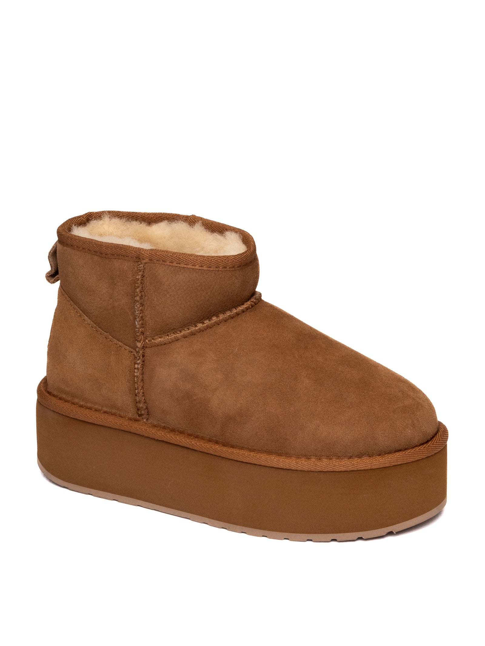 EMU Stivaletto montone chestnut W13082 STINGERFLAT-CHEST 
