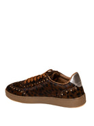 GIOSEPPO Sneaker bassa cavallino leopardo 80209 CAV-LEOPARDO 