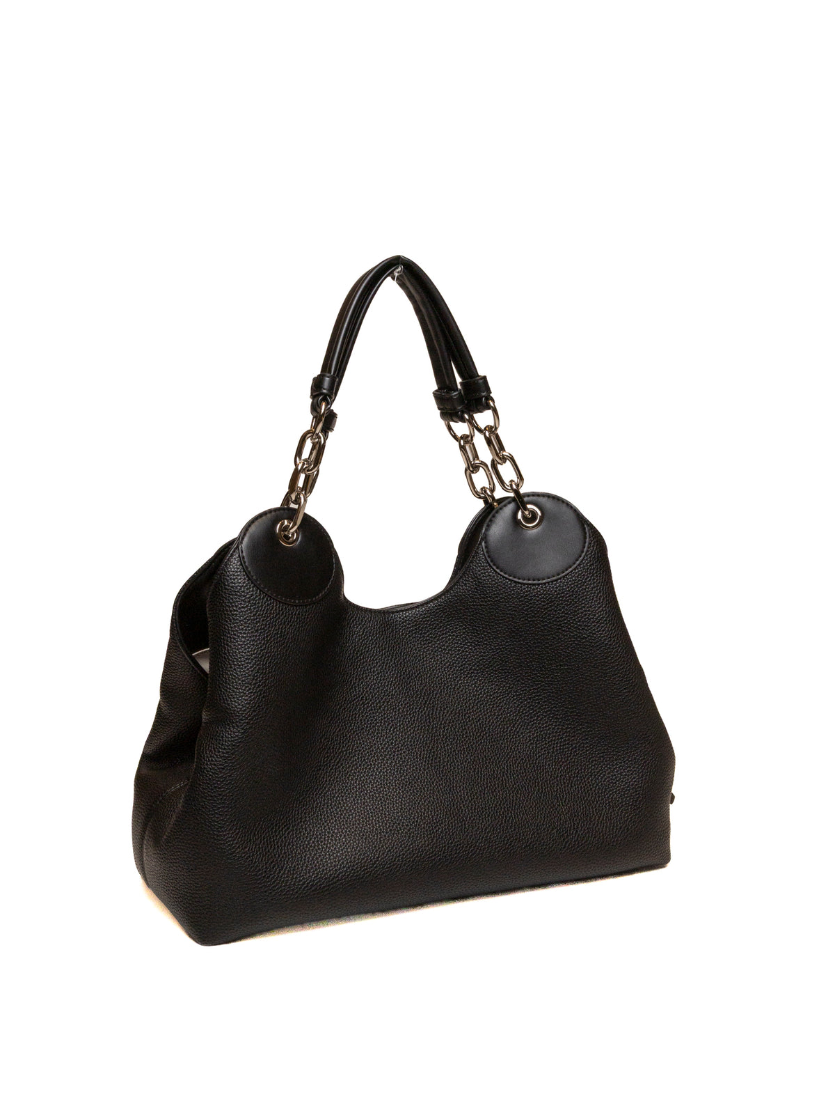Borsa hobo nera Liu Jo vista posteriore di tre quarti senza ciondolo