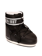 Doposci Icon Low nylon nero Moon Boot vista tre quarti anteriore
