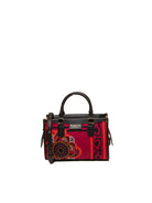 Borsa shopping fucsia in tessuto MY-BEST BAG vista frontale con tracolla