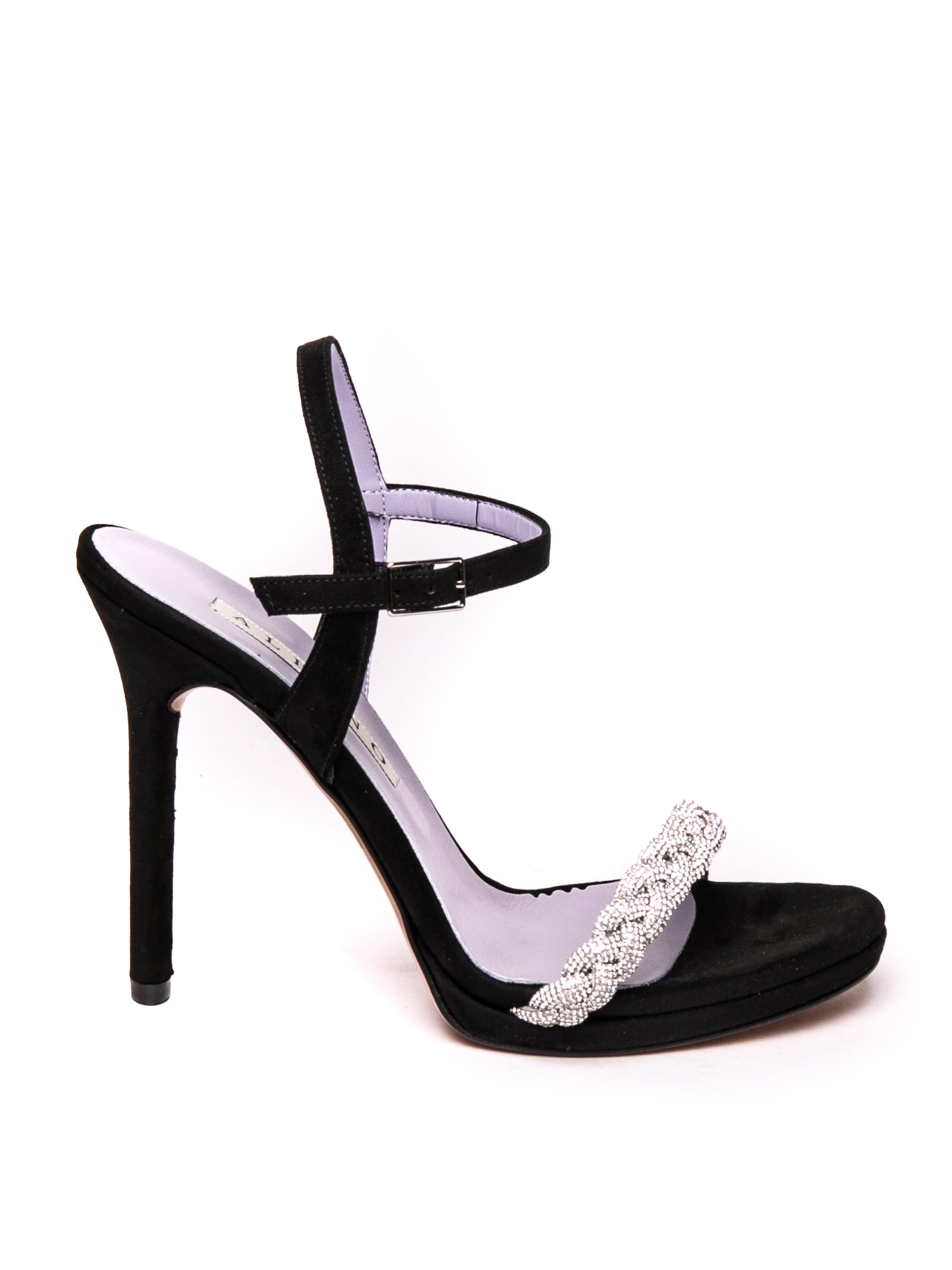 ALBANO Sandalo 3258 nero 3258 VELOUR-NERO/CRYSTAL 