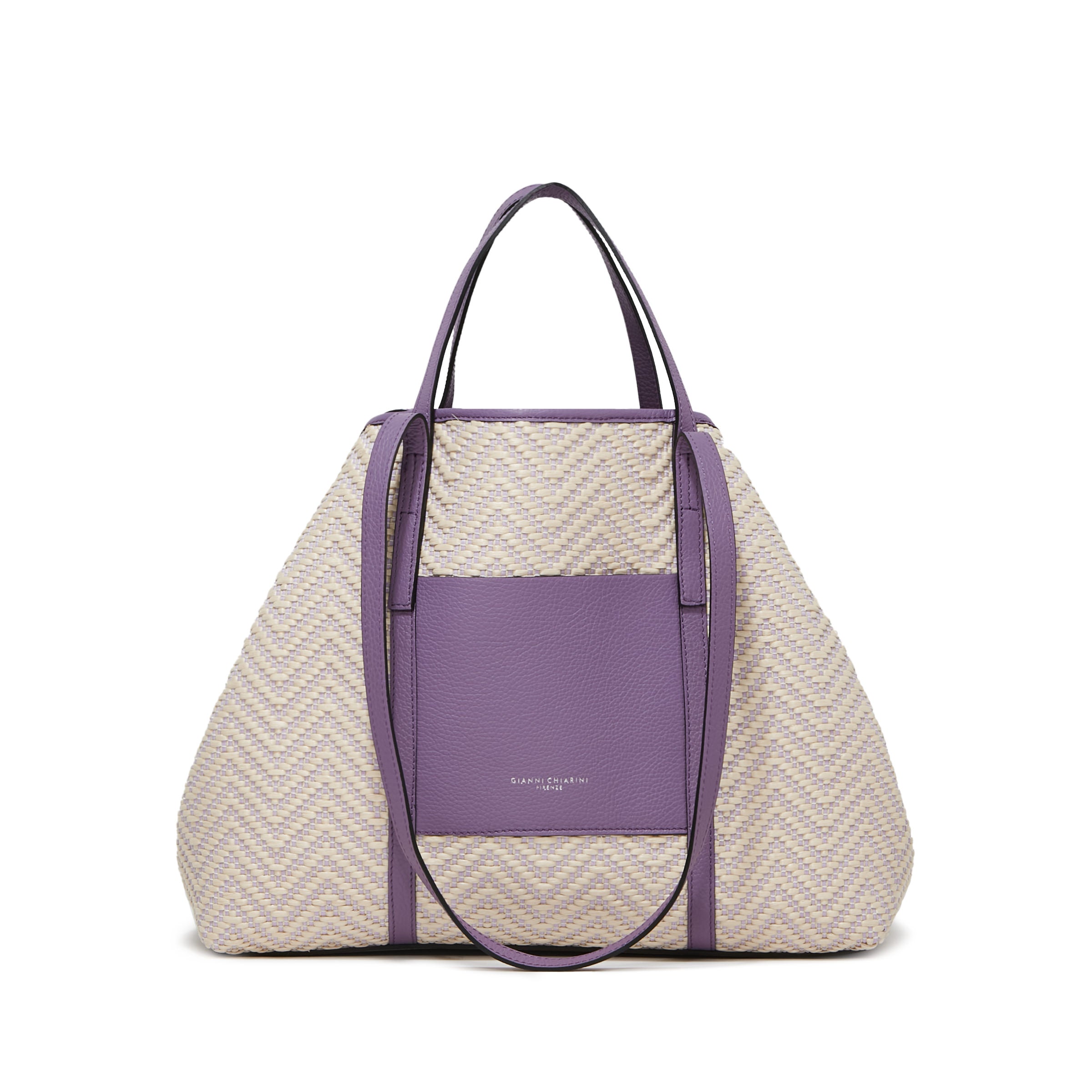 GIANNI CHIARINI Shopping superlight beige/glicine 10356 SUPERLIGHT-13055 