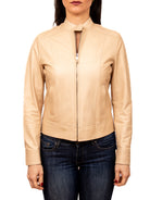 PK BY PASKAL Giacca taglio vivo nappa crema 361 NAPPA COL-CREMA 