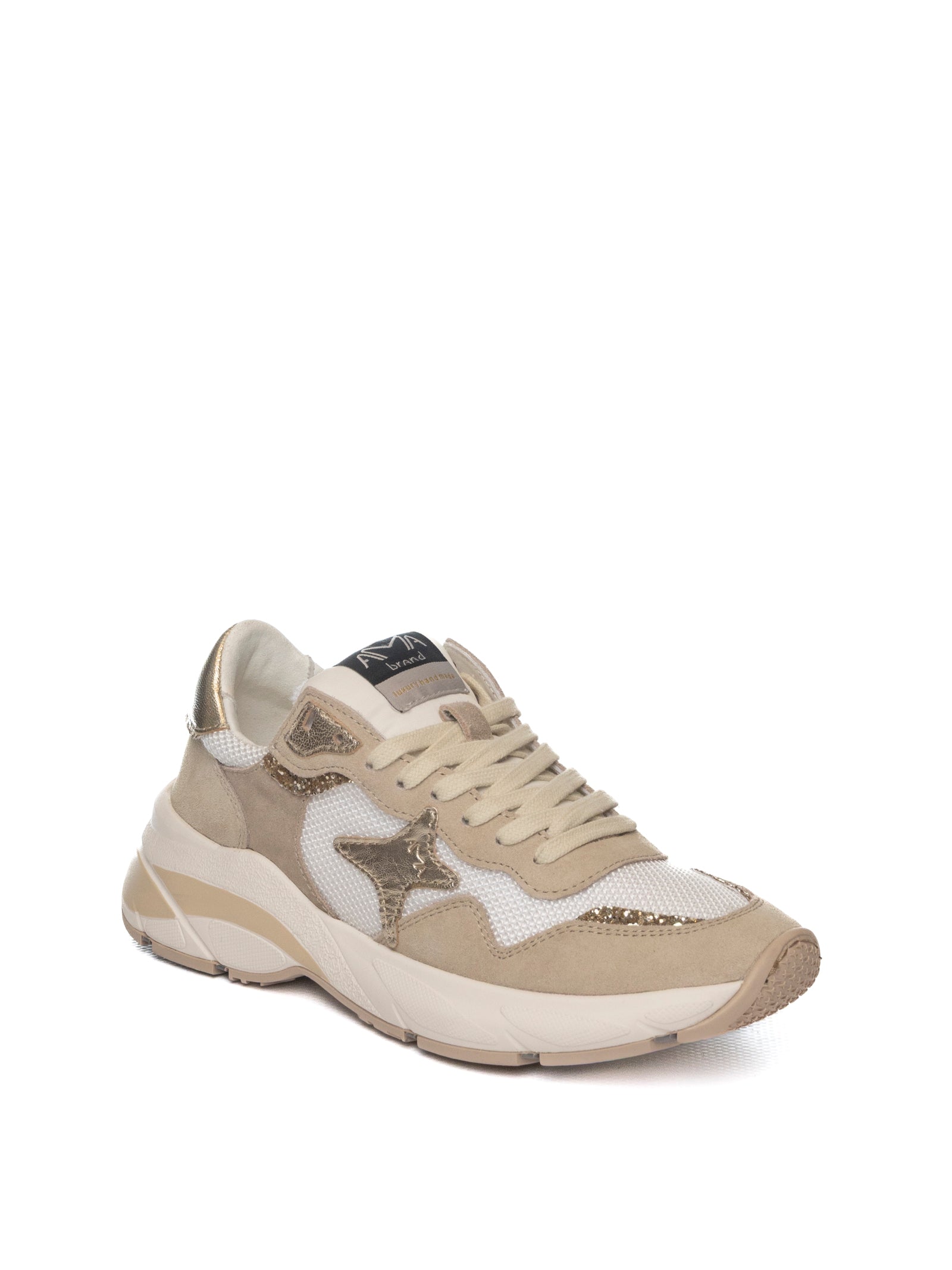 AMA BRAND DELUXE Sneaker moon bianco/oro 4166 MOON-BIA/ORO 