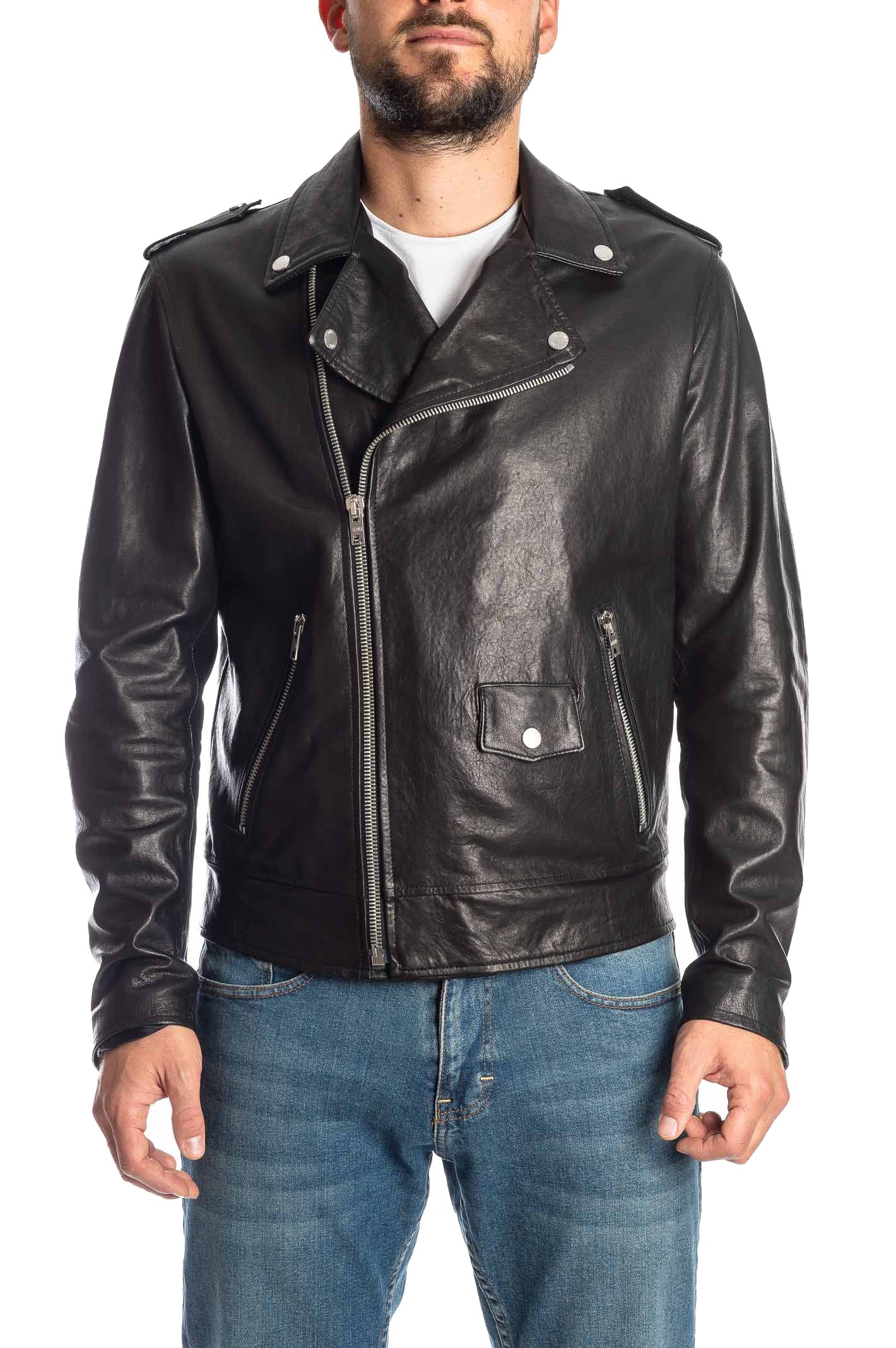 PK BY PASKAL Chiodo nappa naturale nero 752 NAPPA NAT-NERO 