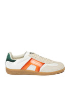 SANTONI sneaker oly bianco/arancio 21965 PELLE-I70 