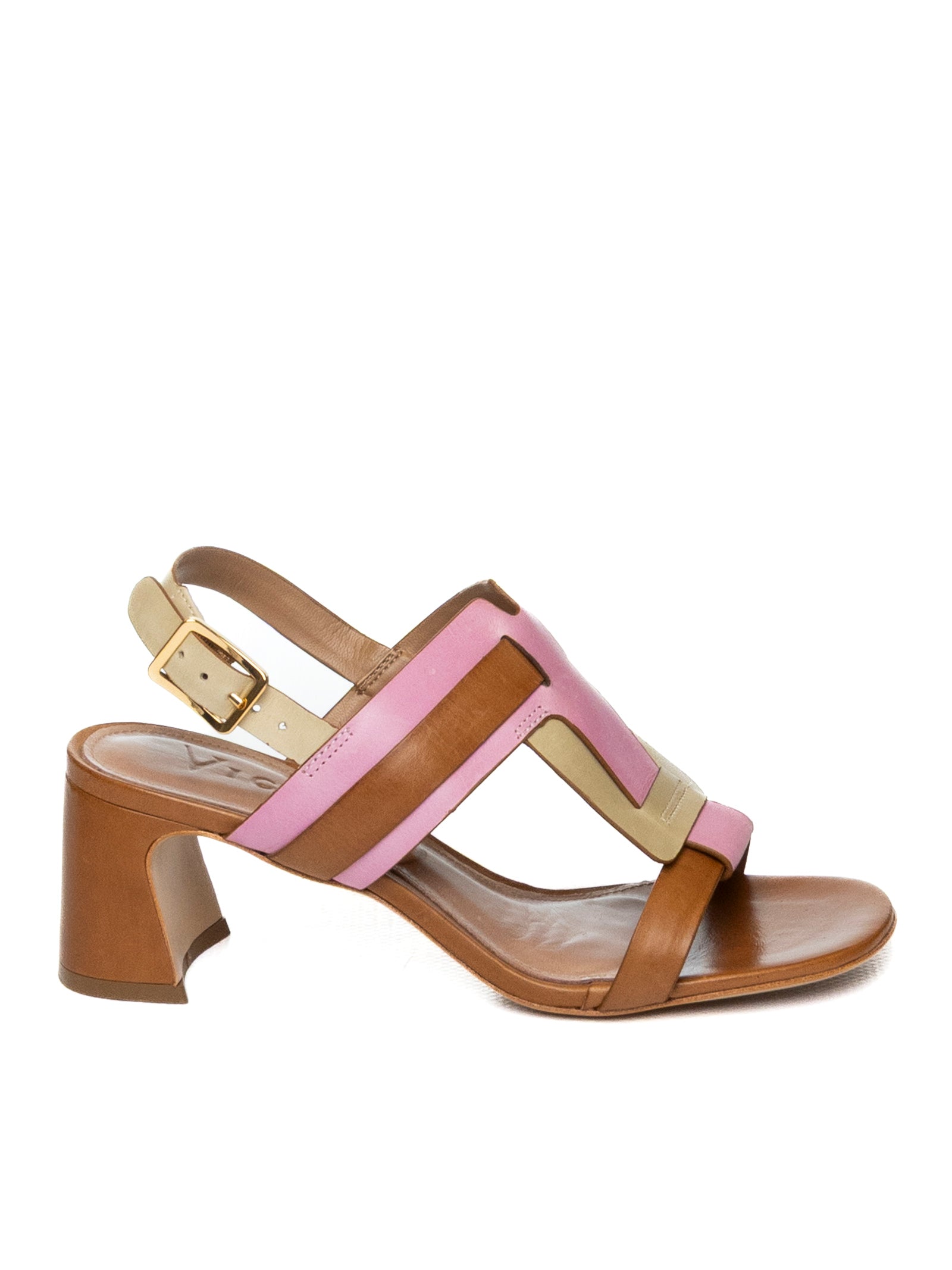 VICENZA Sandalo pelle cuoio/multi 2448004 CORTONA-Z3 