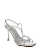 ALBANO VANITY Sandalo strass argento 7024 STRASS-ARGENTO 