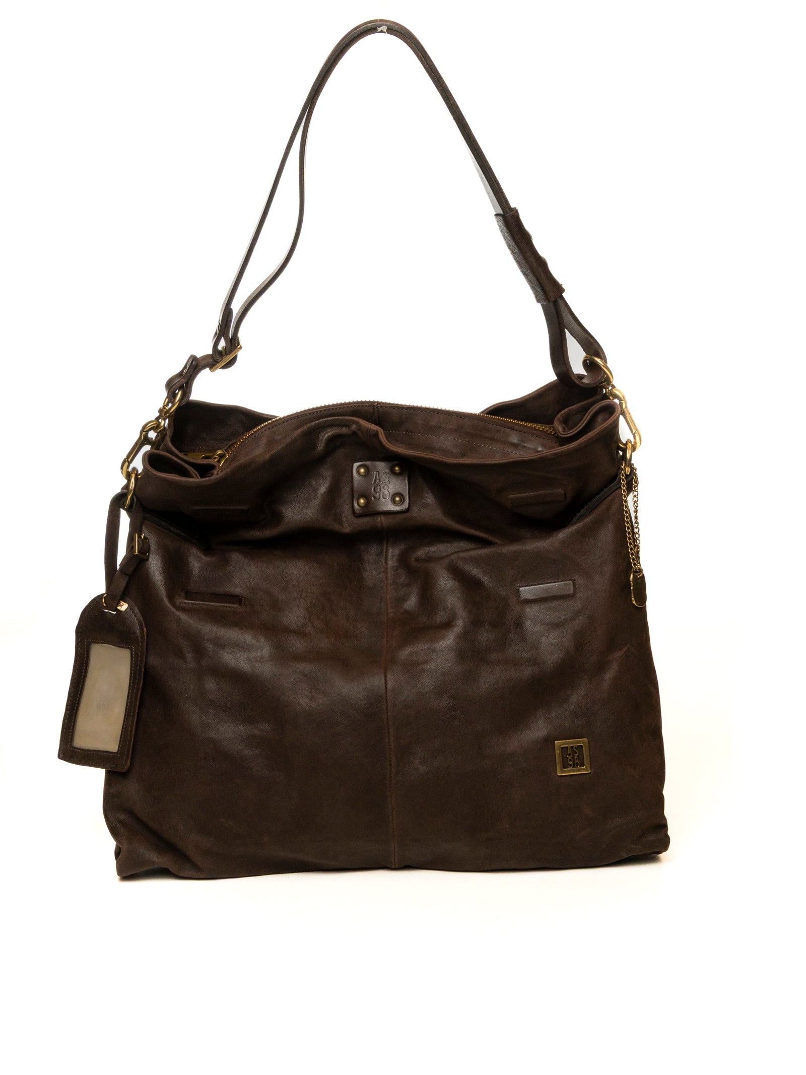 AS98 borsa a spalla ebano 200795 PELLE-EBANO 