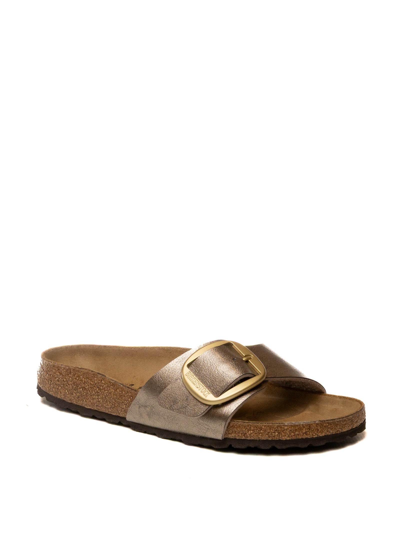 BIRKENSTOCK Sandalo madrid big buckle laminato oro MADRID BIG BUCKLE 1016237-TAUPE 