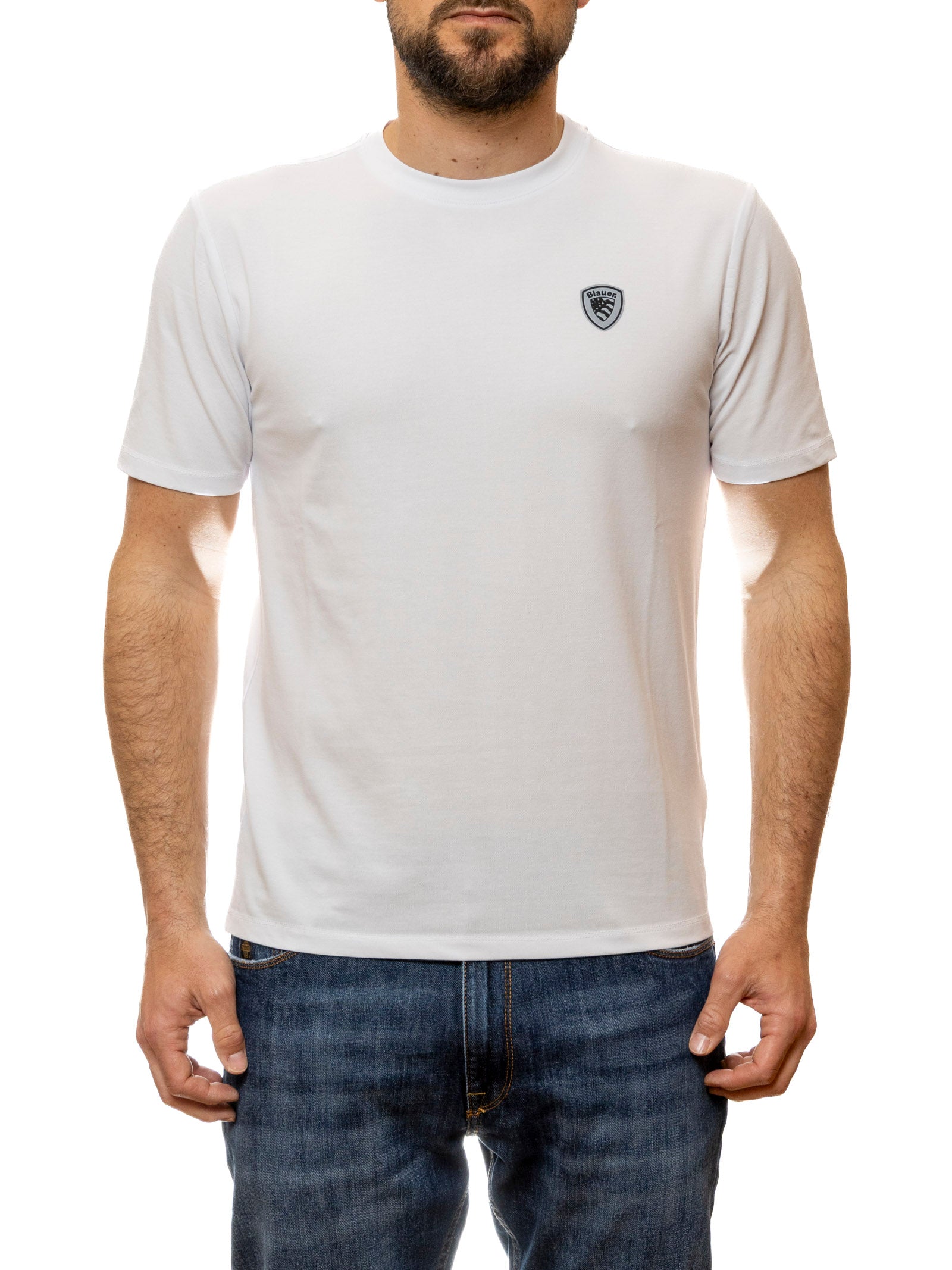 BLAUER t-shirt jan bianco H02065 JAN-100 