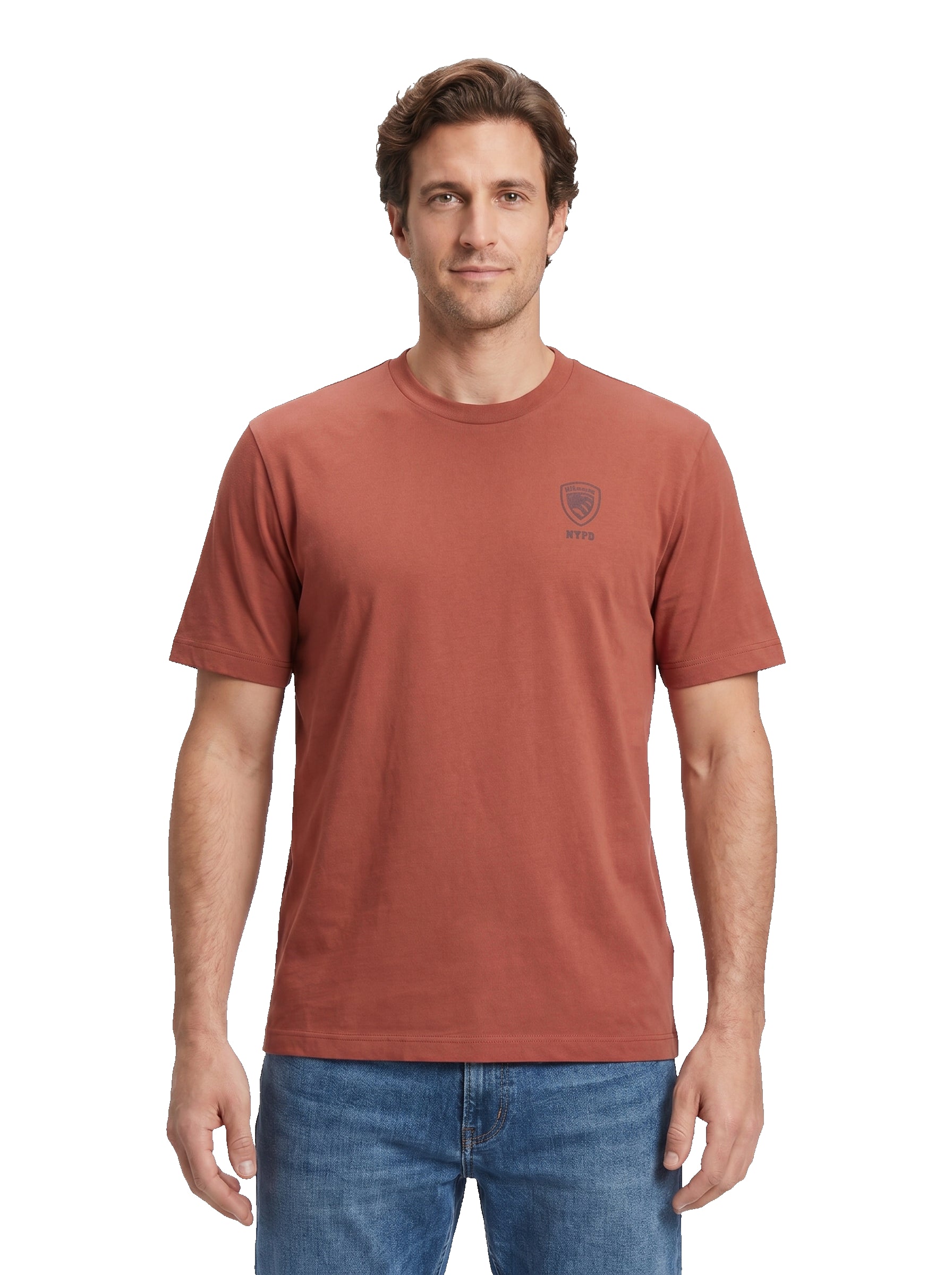 BLAUER t-shirt eutaw mattone H02302 EUTAW-586 