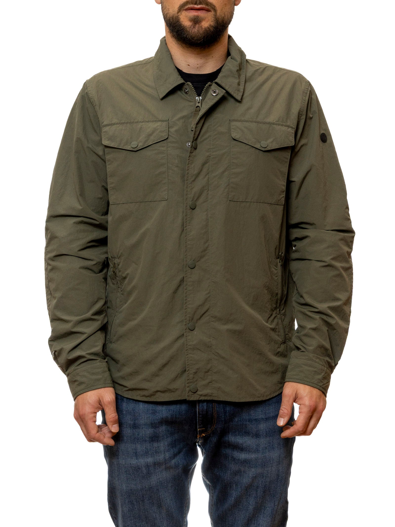 CENSURED giubbino nylon verde JMC505 TAR5-314 