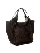DI LORENZO borsa a spalla gioia testa di moro GIOIA RAFFIA-MORO/CAFFÈ 