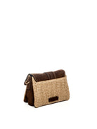 DI LORENZO borsa a spalla sabrina beige/testa di moro SABRINA RAFIA-BEI/MORO 