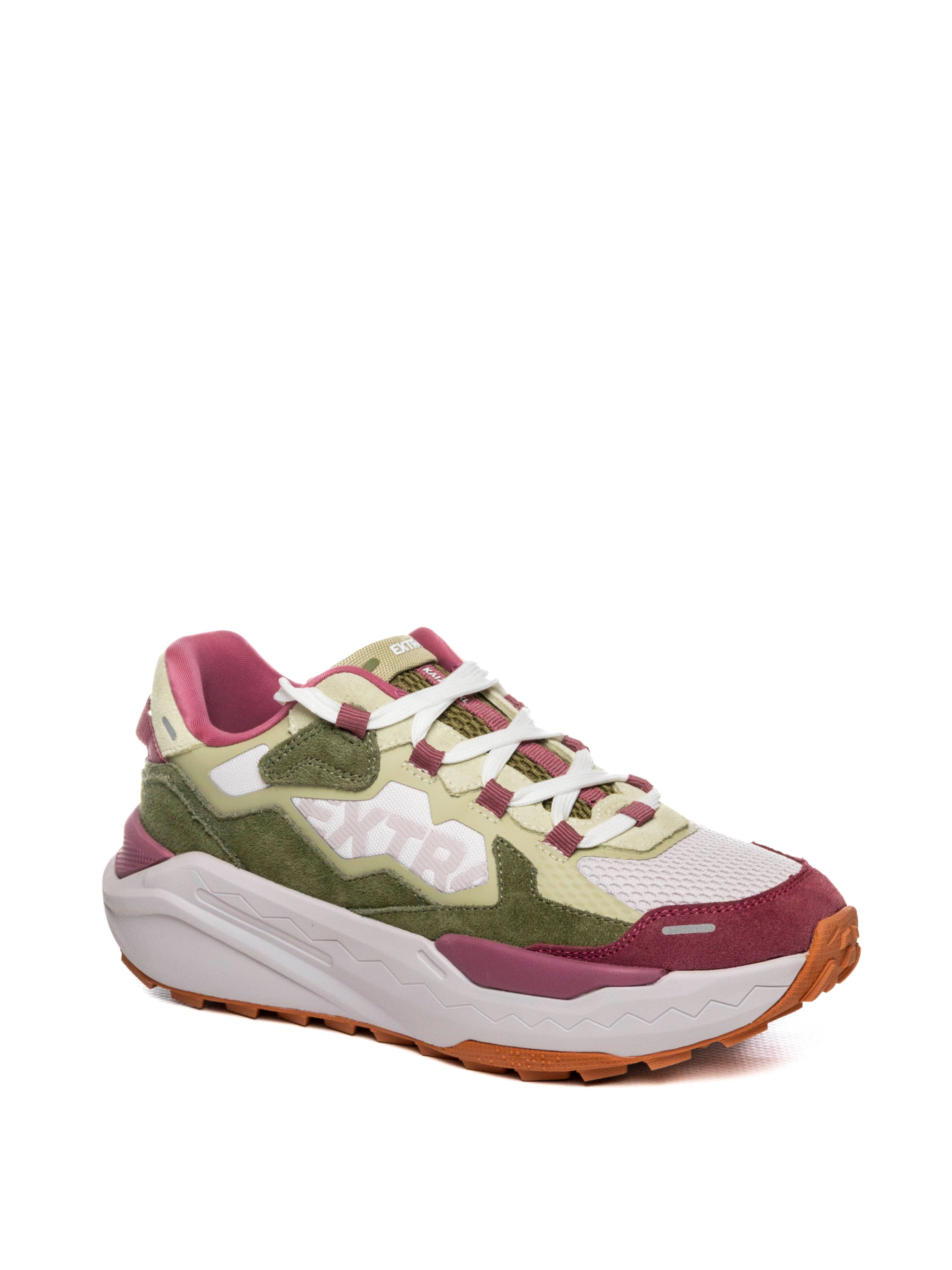 EXTR4 Sneaker ikigay bianco/rosa 1207522 SUE/NYL-VERDE 