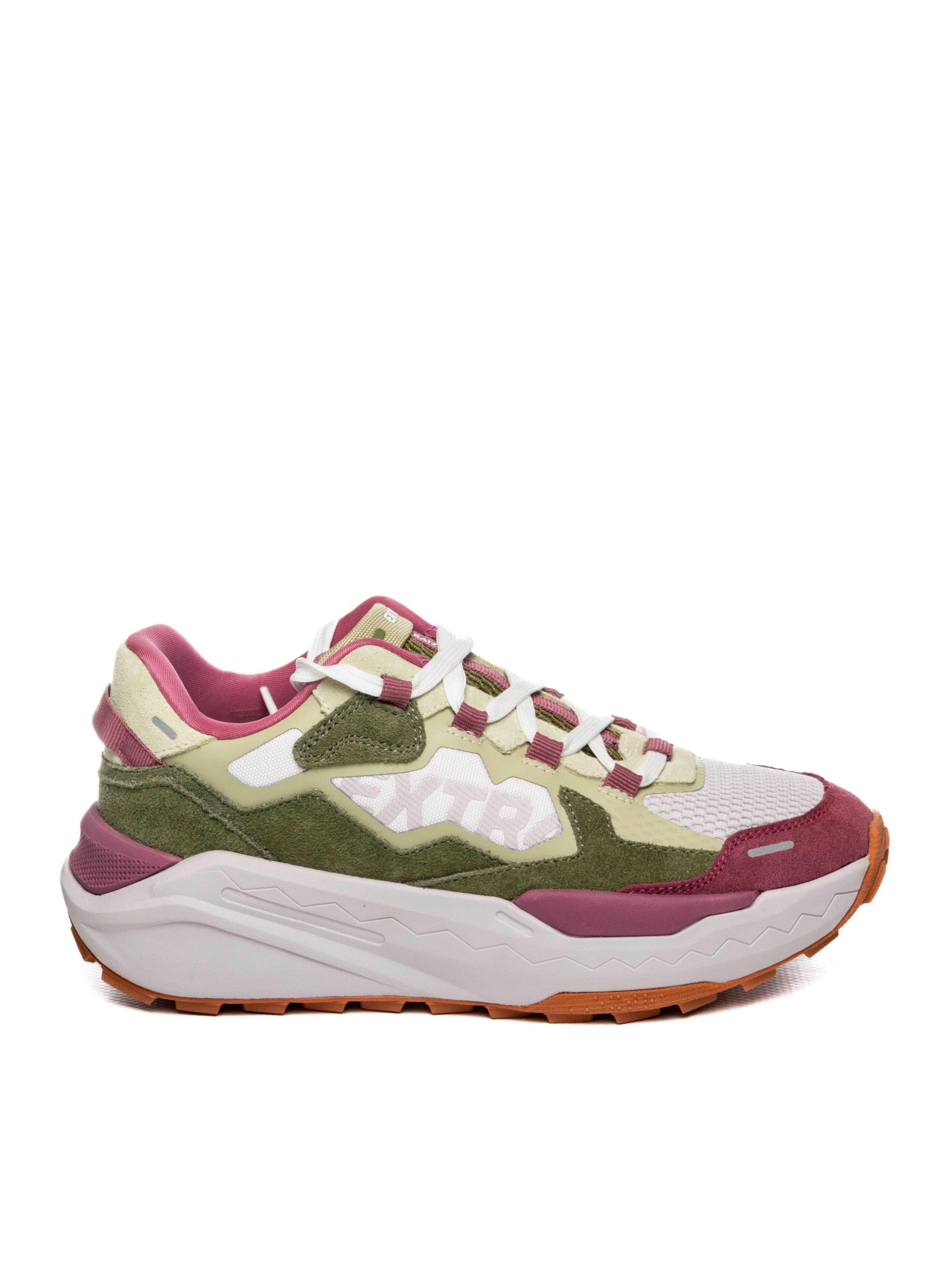 EXTR4 Sneaker ikigay bianco/rosa 1207522 SUE/NYL-VERDE 