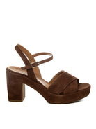 GIANMARCO SORELLI sandalo camoscio marrone 2150 CAM-TABACCO 
