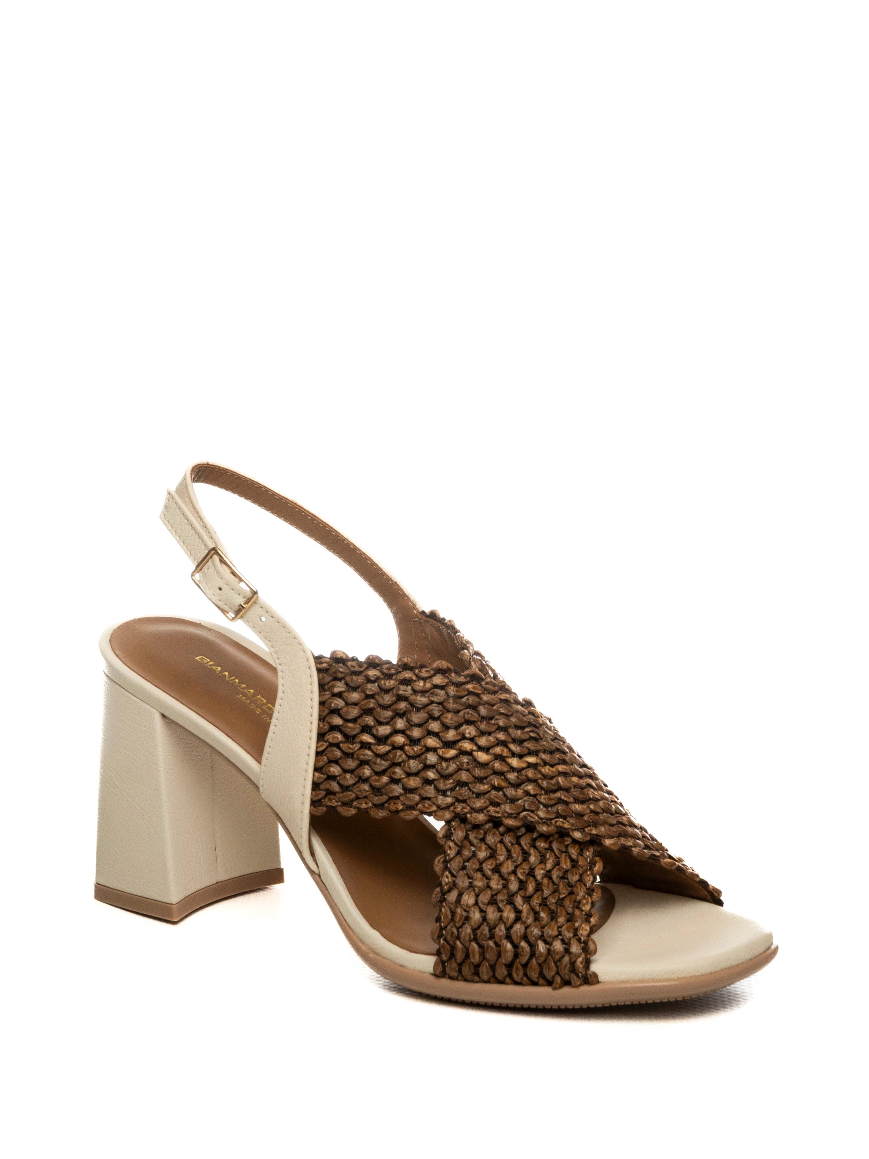 GIANMARCO SORELLI sandalo raffia beige 3022 RAFFIA-BEIGE 