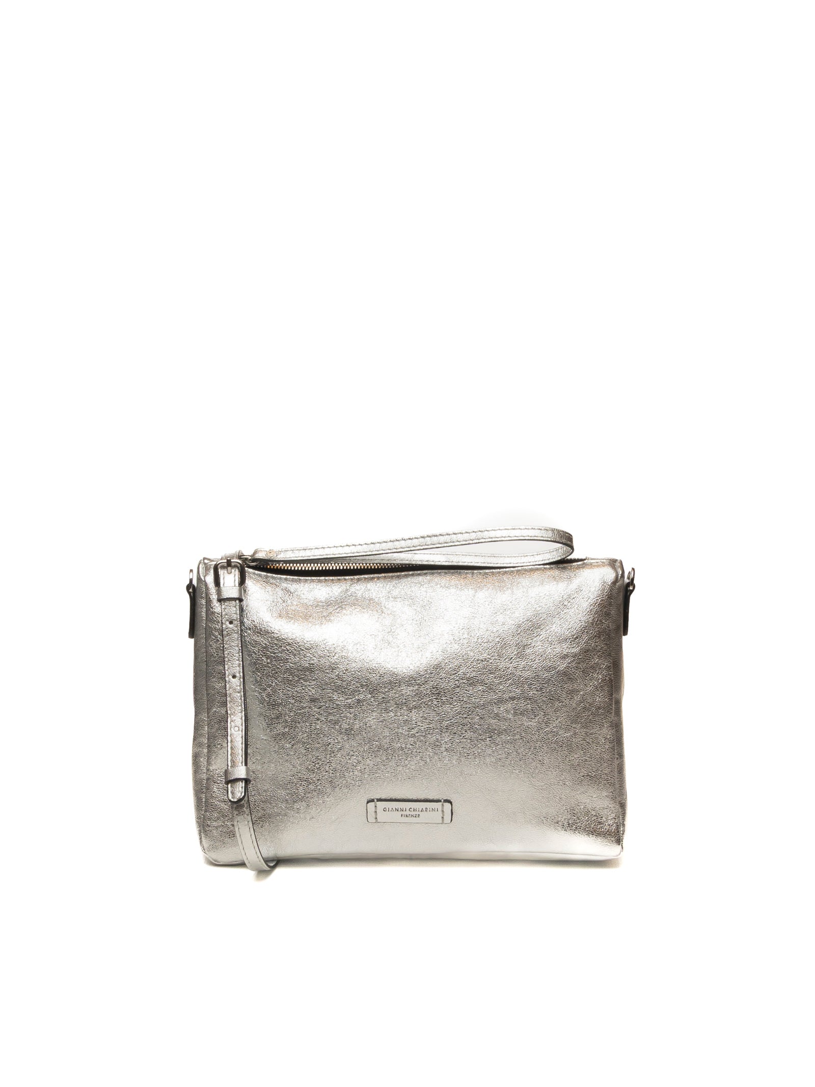 GIANNI CHIARINI borsa a spalla nora pouch argento 10225 NORA POUCH-359 