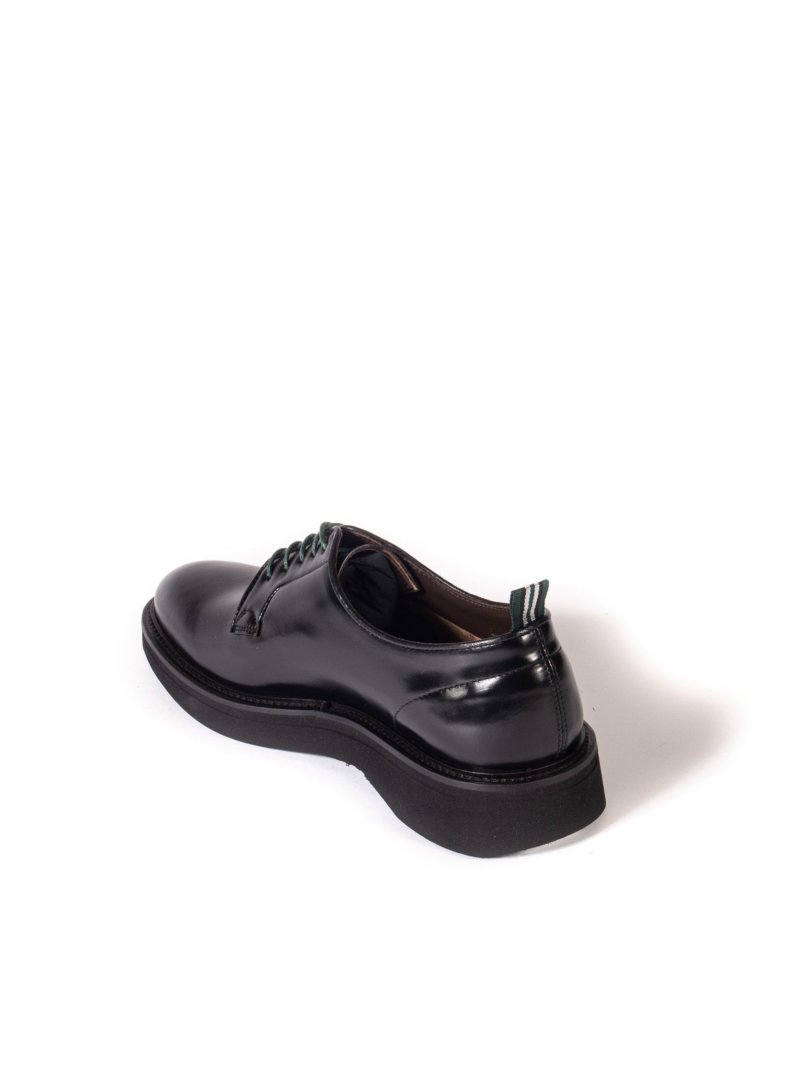 GREEN GEORGE Derby polished nero 2022 POLISHED-NERO 