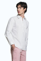 IMPURE camicia cotone bianca CLEVELAND COTONE-C24 
