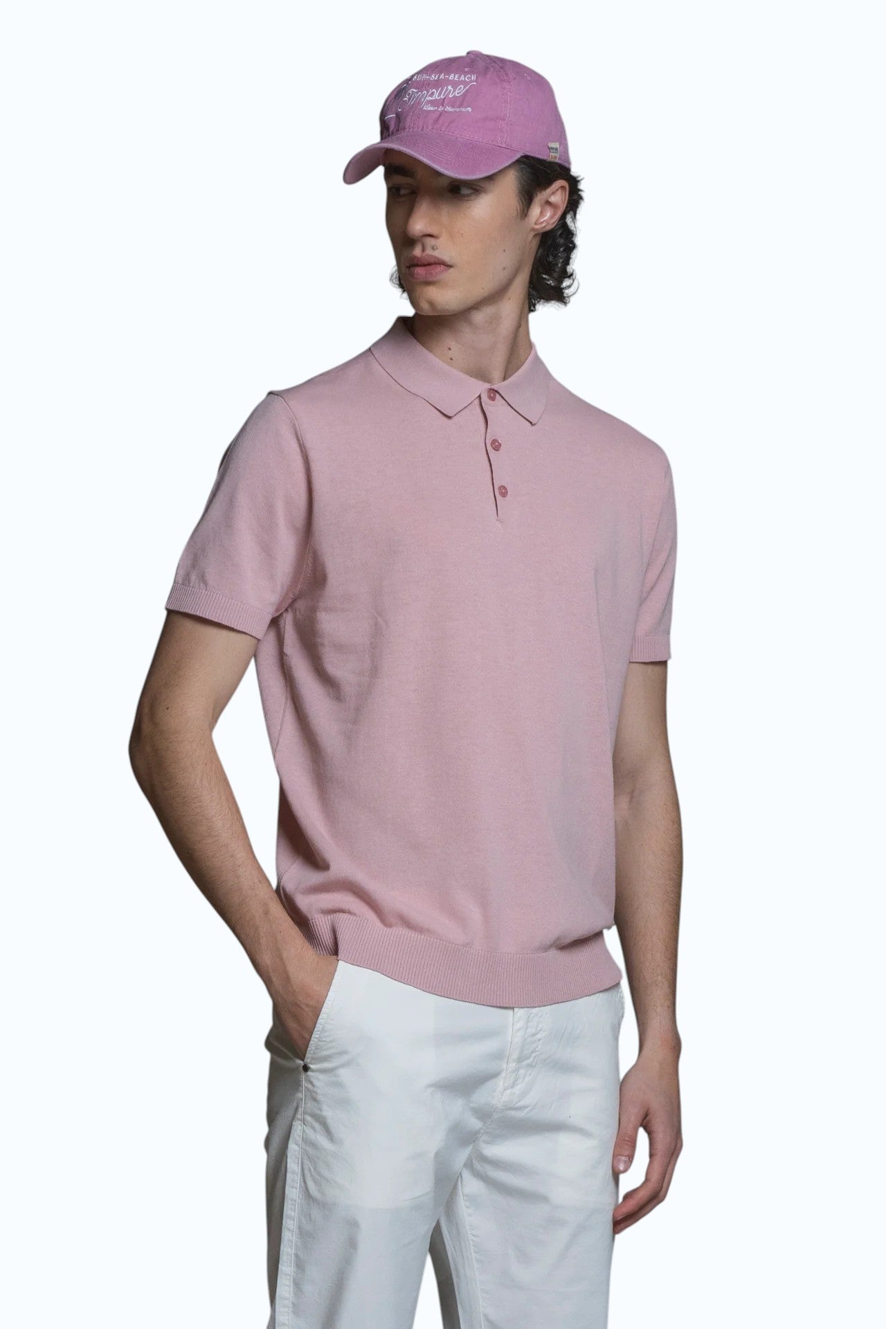 IMPURE polo cotone rosa JOYCE COTONE-C75 