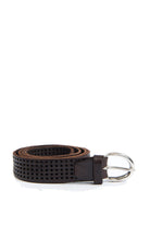 ITALIAN BELTS cintura pelle testa di moro 605/30 PELLE-MORO 