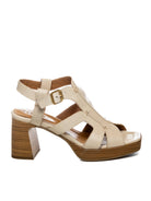 MJUS sandalo pelle beige N19003 PELLE-6006 