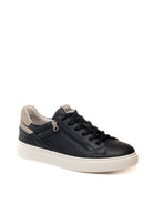 NERO GIARDINI Sneaker pelle blu E601130 DOLLARINO-BLU 