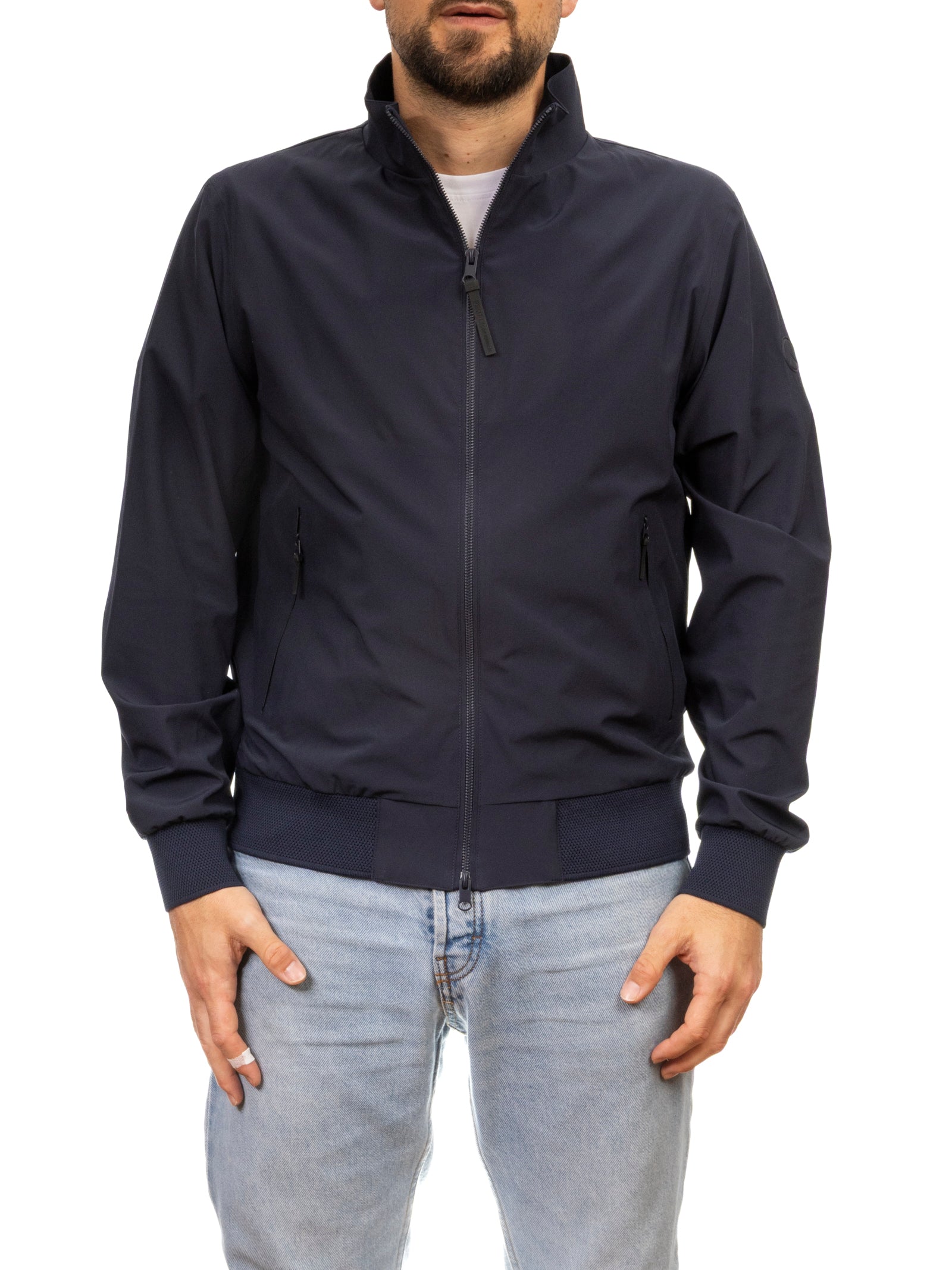 PEOPLE OF SHIBUYA giubbino softshell blu SHIBUYA PM658-790 
