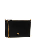 PINKO borsa a spalla flat classic nera/oro 100455-AOF1 FLAT CLASSIC-Z99Q 