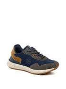 PIQUADRO Sneaker pelle/mesh blu PQ7506 CAM/NYL-NAVY 