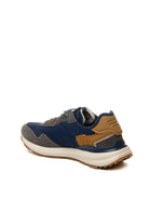 PIQUADRO Sneaker pelle/mesh blu PQ7506 CAM/NYL-NAVY 