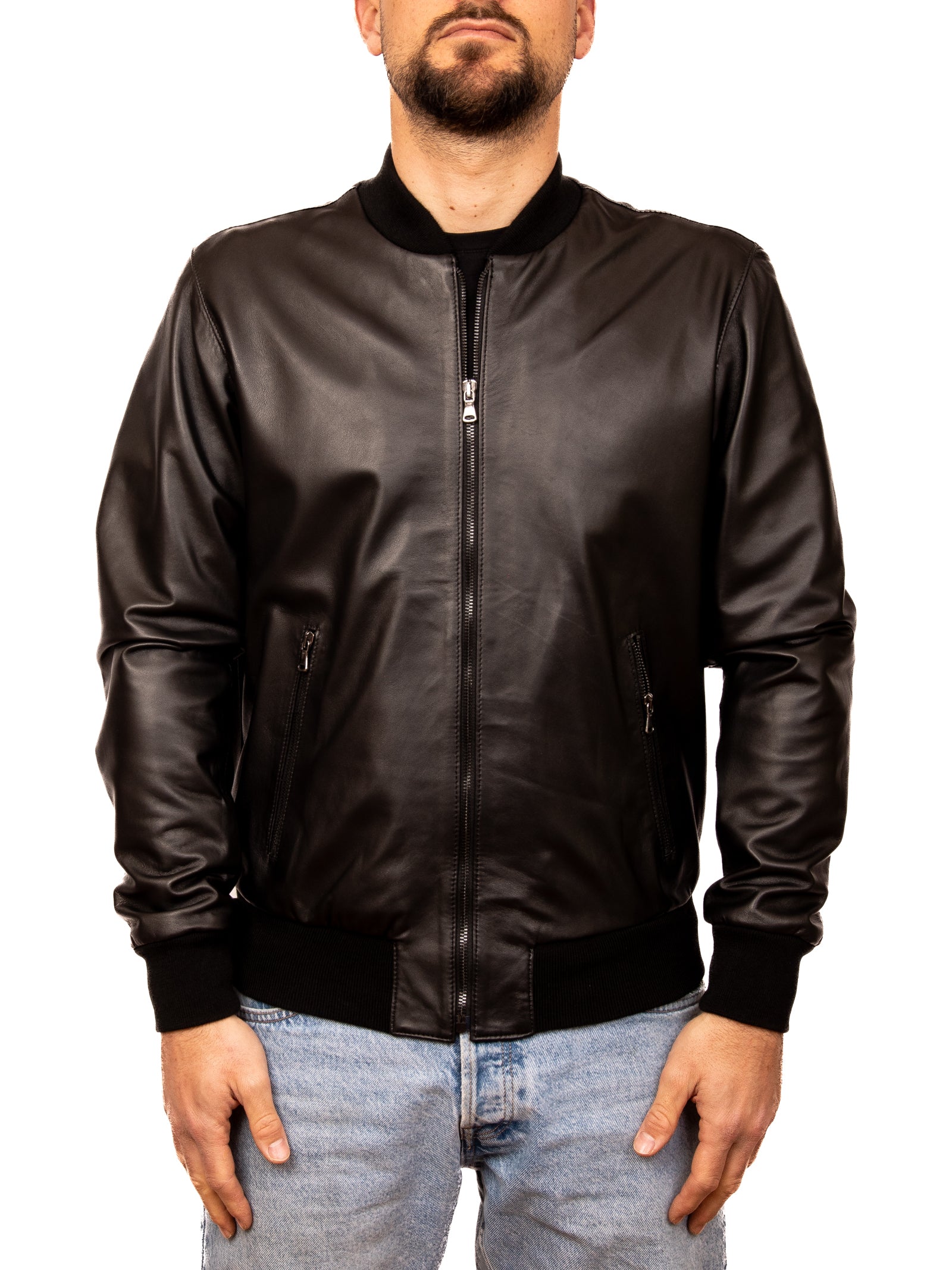 PK BY PASKAL giubbino nappa nero 789 NAPPA-NERO 
