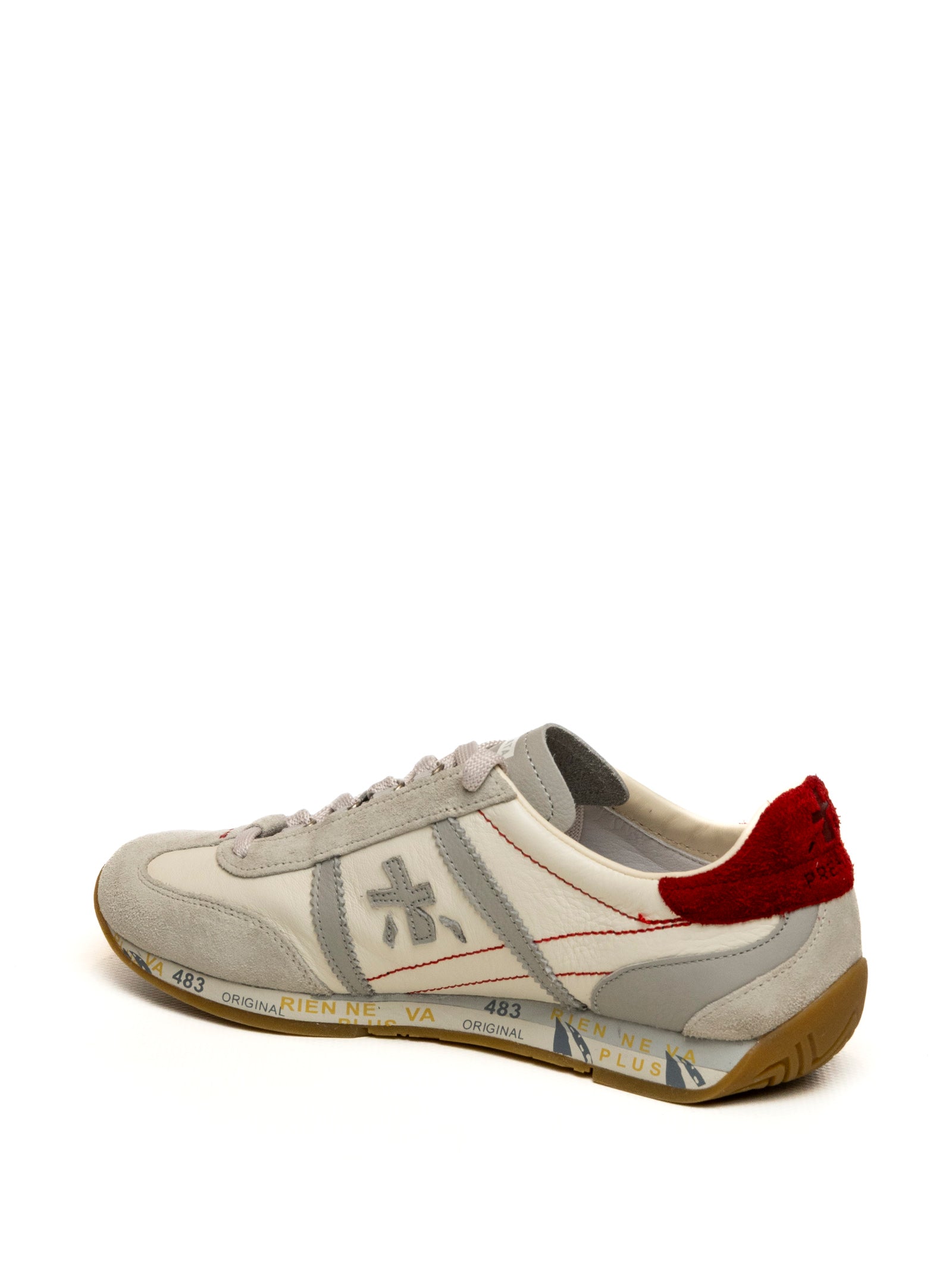 PREMIATA Sneaker jackyx bianco/rosso JACKYX 8225-GRIGIO/ROSSO 