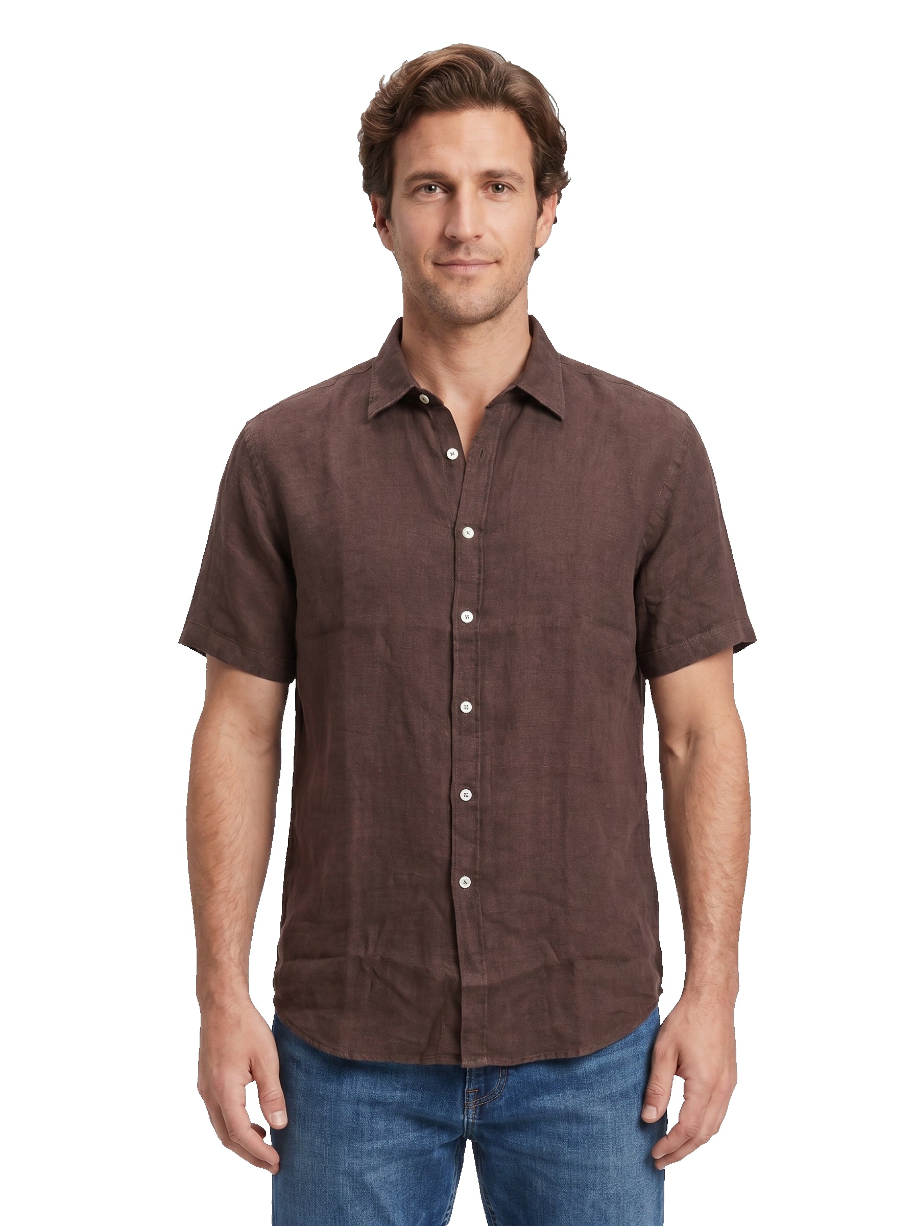 QB24 camicia cotone moro 0126080 COTONE-MORO 