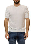 QB24 t-shirt cotone bianca 0126127 COTONE-WHITE 