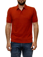 QB24 polo cotone arancione 0126136 COTONE-ARANCIO 