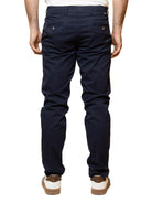 QB24 pantalone cotone blu 0126147 COTONE-BLU 