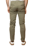 QB24 pantalone cotone verde 0126147 COTONE-GREEN 