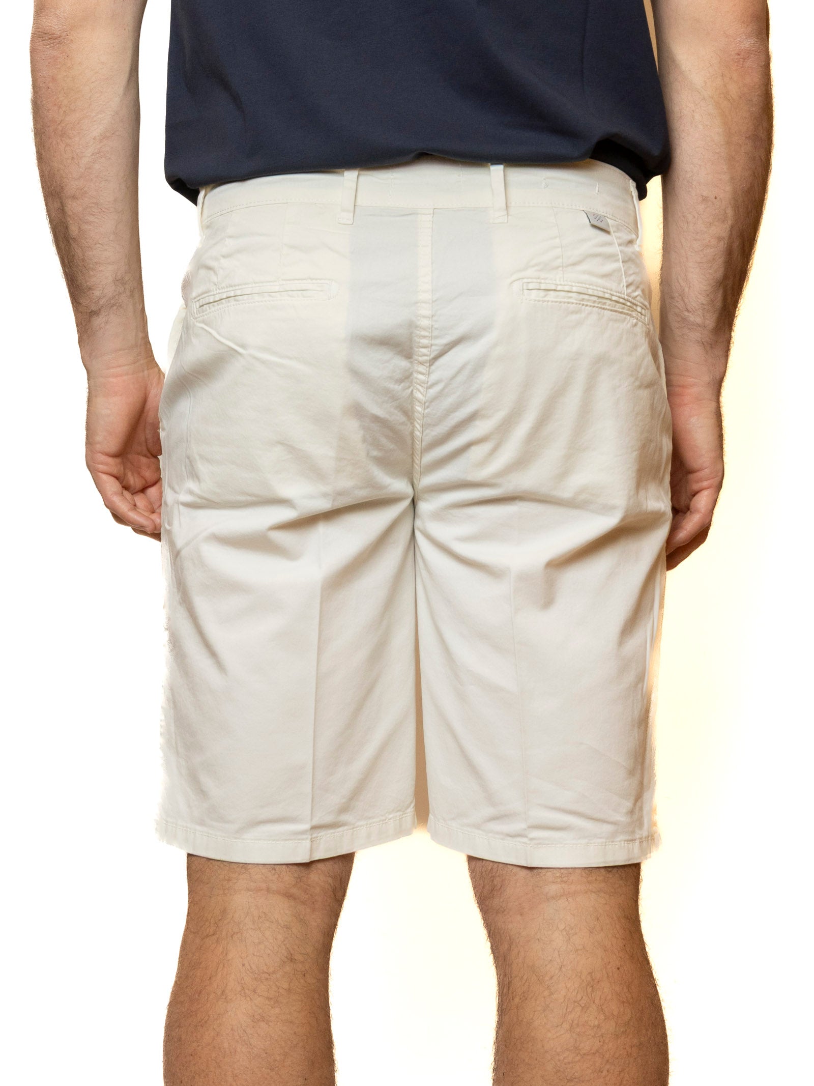 QB24 bermuda cotone bianco 0126148 COTONE-WHITE 